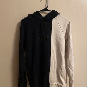 Jordan Two-Tone Black and Cream Hoodie
